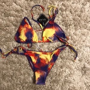 ZAFUL tiedye bikini brand new never worn